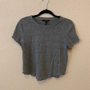 Grey crop top